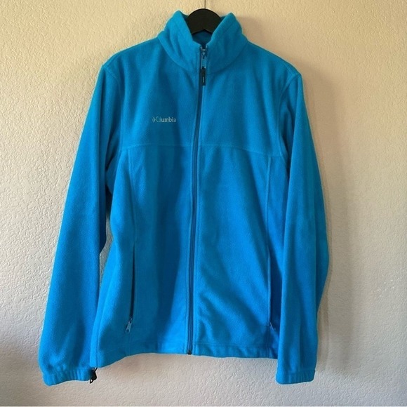 Columbia Women’s Fleece Falls II Full Zip Jacket Blue Size Medium - Picture 1 of 9